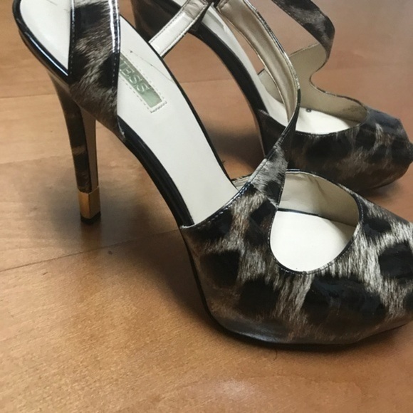 Guess leopard heels size 8.5 - Picture 5 of 8
